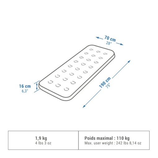 Quechua Single Camping Mattress -Quechua Shop k07bf243e477a82dff3ca3215401407a2 scaled