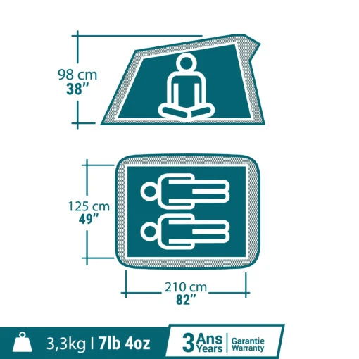 Quechua 2 Man Pop-Up Blackout Tent -Quechua Shop k5a3ea600c7720850097b4b9c455ea185