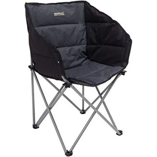 Regatta Great Outdoors Navas Camping Chair (Black/Seal Grey) -Quechua Shop k67dcc797fd38561c1e43ca0b55ad68e6