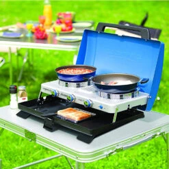 Campingaz Xcelerate 400 ST Double Burner & Toaster Portable Camping Stove -Quechua Shop k7ce1e0d02f3000666b3c1868e4b94478