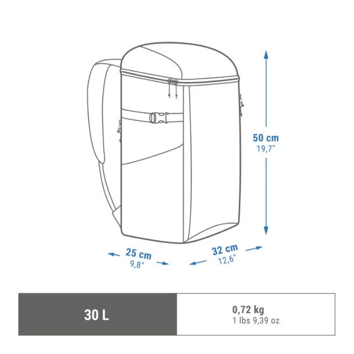 Quechua Isothermal Backpack 30L -Quechua Shop k9c416eb427139cfa4772f290b0553458 scaled