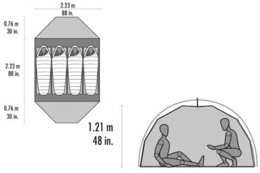 MSR Elixir 4 Tent Elixir 4 -Quechua Shop kbac001d52d6b075509c9b4aadfd7aa68