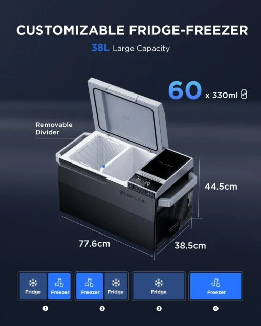 EcoFlow Glacier Portable Fridge Freezer Ice Maker + Battery Bundle -Quechua Shop kd7ebbb8fc242268ec1aa8dc382745342